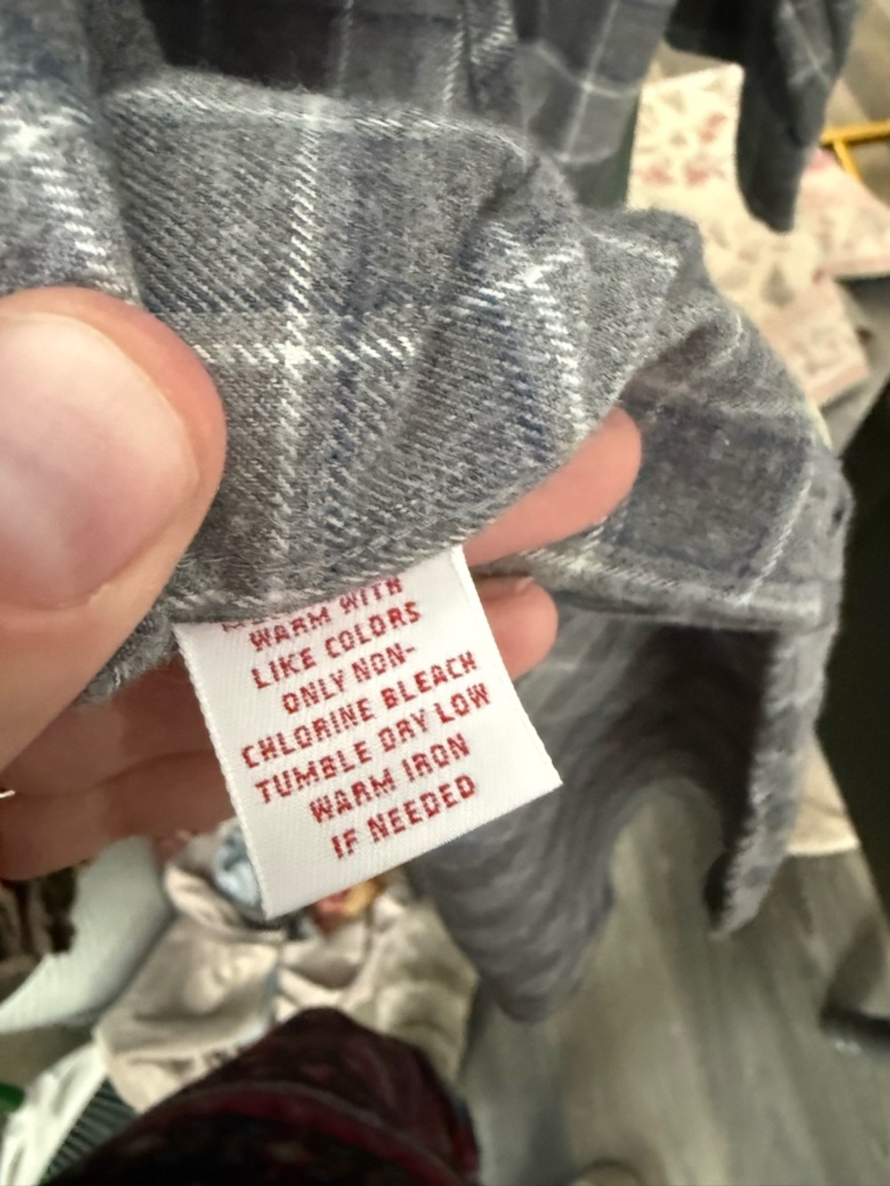 Brooks Brothers Mens Sleep Shirt Soft Cotton Tartan Gray Plaid Size Medium - Picture 6 of 6